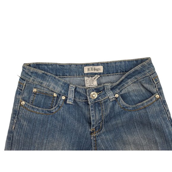 New BB Jeans Denim Capri Size 7 New Rhinestone - Picture 6 of 8